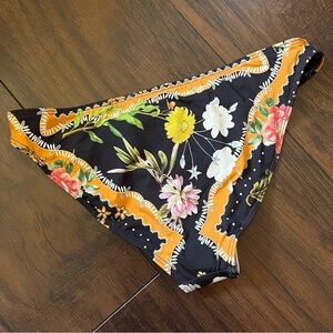 NWOT Ellejay bikini bottoms navy floral print